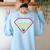 Super Heroe Maestra Espanol Spanish Super Teacher Women's Sweatshirt Back Print Light Blue Super Heroe Maestra Espanol Spanish Super Teacher Women's Sweatshirt Back Print Light Blue