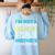 Superhero & Special Education Teacher Men Women Women's Sweatshirt Back Print Light Blue