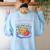 Superhero Sidekick Teaching Teach School Teacher Assistant Women's Sweatshirt Back Print Light Blue Superhero Sidekick Teaching Teach School Teacher Assistant Women's Sweatshirt Back Print Light Blue