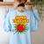 Superhero Teacher Appreciation Teaching Tee Women's Sweatshirt Back Print Light Blue Superhero Teacher Appreciation Teaching Tee Women's Sweatshirt Back Print Light Blue