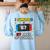 I Survived 67 Days Of School 67 Teacher Squad Matching Women's Sweatshirt Back Print Light Blue I Survived 67 Days Of School 67 Teacher Squad Matching Women's Sweatshirt Back Print Light Blue