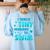 Swimming Teacher I Teach Tiny Humans To Swim Swim Instructor Women's Sweatshirt Back Print Light Blue Swimming Teacher I Teach Tiny Humans To Swim Swim Instructor Women's Sweatshirt Back Print Light Blue