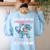 T Rex Dinosaur Unicorn Teachers Are Like Unicornasaurus Rex Women's Sweatshirt Back Print Light Blue T Rex Dinosaur Unicorn Teachers Are Like Unicornasaurus Rex Women's Sweatshirt Back Print Light Blue