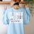 It Takes Balls To Teach Pe Teacher Chaos Coordinator US Flag Women's Sweatshirt Back Print Light Blue It Takes Balls To Teach Pe Teacher Chaos Coordinator US Flag Women's Sweatshirt Back Print Light Blue