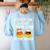 I Teach The Cutest Candy Corn In The Bunch Teacher Halloween Women's Sweatshirt Back Print Light Blue I Teach The Cutest Candy Corn In The Bunch Teacher Halloween Women's Sweatshirt Back Print Light Blue