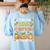 I Teach The Cutest Pumpkins Halloween Teacher Women's Sweatshirt Back Print Light Blue I Teach The Cutest Pumpkins Halloween Teacher Women's Sweatshirt Back Print Light Blue