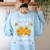I Teach The Cutest Pumpkins In The Patch Halloween Teacher Women's Sweatshirt Back Print Light Blue