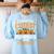 I Teach The Cutest Pumpkins In The Patch Halloween Teacher Women's Sweatshirt Back Print Light Blue I Teach The Cutest Pumpkins In The Patch Halloween Teacher Women's Sweatshirt Back Print Light Blue