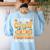 I Teach The Cutest Pumpkins Shirt Teachers Halloween Women's Sweatshirt Back Print Light Blue I Teach The Cutest Pumpkins Shirt Teachers Halloween Women's Sweatshirt Back Print Light Blue