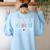 I Teach Kids To Read Reading Teacher Appreciation Women's Sweatshirt Back Print Light Blue I Teach Kids To Read Reading Teacher Appreciation Women's Sweatshirt Back Print Light Blue