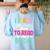 I Teach Little People To Read Reading Teacher For Men Women Girls Kids Women's Sweatshirt Back Print Light Blue I Teach Little People To Read Reading Teacher For Men Women Girls Kids Women's Sweatshirt Back Print Light Blue