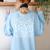 Teach Love Inspire Retro Teacher Kids Back To School Women's Sweatshirt Back Print Light Blue Teach Love Inspire Retro Teacher Kids Back To School Women's Sweatshirt Back Print Light Blue