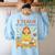 I Teach In My Pajamas Crayon Home School Teacher PJs Women's Sweatshirt Back Print Light Blue I Teach In My Pajamas Crayon Home School Teacher PJs Women's Sweatshirt Back Print Light Blue