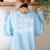 I Teach In My Pajamas Teacher Teacher's Day Humor Tee Women's Sweatshirt Back Print Light Blue I Teach In My Pajamas Teacher Teacher's Day Humor Tee Women's Sweatshirt Back Print Light Blue
