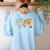Teach Peace Teacher Teacher Women's Sweatshirt Back Print Light Blue Teach Peace Teacher Teacher Women's Sweatshirt Back Print Light Blue