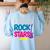 I Teach Rockstars Tee Orchestra Music Teacher Back To School Women's Sweatshirt Back Print Light Blue I Teach Rockstars Tee Orchestra Music Teacher Back To School Women's Sweatshirt Back Print Light Blue