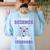 I Teach Science Because Math Teachers Need Heroes Too Women's Sweatshirt Back Print Light Blue I Teach Science Because Math Teachers Need Heroes Too Women's Sweatshirt Back Print Light Blue