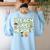 I Teach Superheroes School Teacher Professor Women's Sweatshirt Back Print Light Blue I Teach Superheroes School Teacher Professor Women's Sweatshirt Back Print Light Blue