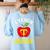 I Teach What's Your Superpower Superhero Teacher Women's Sweatshirt Back Print Light Blue I Teach What's Your Superpower Superhero Teacher Women's Sweatshirt Back Print Light Blue
