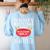 Teacher Assistant Teaching School Ninja Appreciation Women's Sweatshirt Back Print Light Blue Teacher Assistant Teaching School Ninja Appreciation Women's Sweatshirt Back Print Light Blue