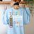 Teacher Besties Because Going Crazy Alone Is Not As Much Fun Women's Sweatshirt Back Print Light Blue Teacher Besties Because Going Crazy Alone Is Not As Much Fun Women's Sweatshirt Back Print Light Blue