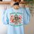 Teacher Christmas Rockin' Around The Classroom Men Women Kids Women's Sweatshirt Back Print Light Blue Teacher Christmas Rockin' Around The Classroom Men Women Kids Women's Sweatshirt Back Print Light Blue