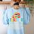 Teacher Definition Teaching School Teacher Men Women Women's Sweatshirt Back Print Light Blue