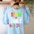 Teacher Early Childhood Education Preschool Head Start Crew Women's Sweatshirt Back Print Light Blue Teacher Early Childhood Education Preschool Head Start Crew Women's Sweatshirt Back Print Light Blue
