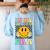 In My Teacher Era Retro Back To School Teacher Student Women's Sweatshirt Back Print Light Blue In My Teacher Era Retro Back To School Teacher Student Women's Sweatshirt Back Print Light Blue