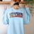 Teacher Filipino Vintage Heritage DNA Flag Women's Sweatshirt Back Print Light Blue Teacher Filipino Vintage Heritage DNA Flag Women's Sweatshirt Back Print Light Blue