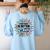 Teacher Flair Pen Art Lover School Supplies Women's Sweatshirt Back Print Light Blue Teacher Flair Pen Art Lover School Supplies Women's Sweatshirt Back Print Light Blue