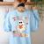 Teacher Halloween Trick Or Teach Floral Ghost Women's Sweatshirt Back Print Light Blue Teacher Halloween Trick Or Teach Floral Ghost Women's Sweatshirt Back Print Light Blue