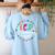 Teacher IEP IEP Encourage Progress Special Education Women's Sweatshirt Back Print Light Blue Teacher IEP IEP Encourage Progress Special Education Women's Sweatshirt Back Print Light Blue
