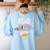 Teacher Library Read Book Club Piggie Elephant Pigeons Men Women Kids Women's Sweatshirt Back Print Light Blue