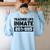 Teacher Life Jail Inmate Prisoner Halloween Costume Women's Sweatshirt Back Print Light Blue Teacher Life Jail Inmate Prisoner Halloween Costume Women's Sweatshirt Back Print Light Blue