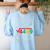 Teacher Math 67 Meme Square Root 4489 Slang Six Seven Women's Sweatshirt Back Print Light Blue Teacher Math 67 Meme Square Root 4489 Slang Six Seven Women's Sweatshirt Back Print Light Blue