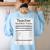 Teacher Nutrition Facts Teachers Nutritional Fact Women's Sweatshirt Back Print Light Blue