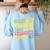 Teacher Overuse 67 Teacher Women's Sweatshirt Back Print Light Blue Teacher Overuse 67 Teacher Women's Sweatshirt Back Print Light Blue