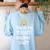 This Is My Teacher Pajama Shirt Teacher Life Tee Women's Sweatshirt Back Print Light Blue