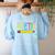 Teacher Power Of Yet Cant Do This Inspirational Women Men Women's Sweatshirt Back Print Light Blue