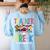 Teacher Of Pre K Superheroes Teacher New School Year Men Women Women's Sweatshirt Back Print Light Blue Teacher Of Pre K Superheroes Teacher New School Year Men Women Women's Sweatshirt Back Print Light Blue