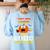 Being a Teacher Is Scary Enough Halloween Women's Sweatshirt Back Print Light Blue Being a Teacher Is Scary Enough Halloween Women's Sweatshirt Back Print Light Blue