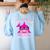 Teacher Shark Female Teacher Women's Sweatshirt Back Print Light Blue Teacher Shark Female Teacher Women's Sweatshirt Back Print Light Blue