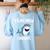 Teacher Shark Teaching Back To School Kindergarten Women's Sweatshirt Back Print Light Blue Teacher Shark Teaching Back To School Kindergarten Women's Sweatshirt Back Print Light Blue