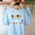 Teacher Shirt I Love My Job For All The Little Reasons Women's Sweatshirt Back Print Light Blue Teacher Shirt I Love My Job For All The Little Reasons Women's Sweatshirt Back Print Light Blue