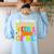 My Teacher Survived 100 Days Of Me 100th Day Of School Kids Women's Sweatshirt Back Print Light Blue My Teacher Survived 100 Days Of Me 100th Day Of School Kids Women's Sweatshirt Back Print Light Blue