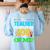 My Teacher Survived 100 Days Of Me Dab 100 Days Of School For Men Women Kids Women's Sweatshirt Back Print Light Blue My Teacher Survived 100 Days Of Me Dab 100 Days Of School For Men Women Kids Women's Sweatshirt Back Print Light Blue