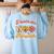 Teacher I Teach The Cutest Pumpkins In The Patch Fall Autumn Women's Sweatshirt Back Print Light Blue Teacher I Teach The Cutest Pumpkins In The Patch Fall Autumn Women's Sweatshirt Back Print Light Blue