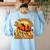 Teacher All Teachers Love Brains Halloween Party Women's Sweatshirt Back Print Light Blue Teacher All Teachers Love Brains Halloween Party Women's Sweatshirt Back Print Light Blue