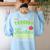 Teacher Teaching Assistant Aide Hero Women's Sweatshirt Back Print Light Blue Teacher Teaching Assistant Aide Hero Women's Sweatshirt Back Print Light Blue